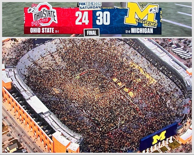 Respect to both my Red and Blue friends, but congrats to <a href="/UMichFootball/">Michigan Football</a> handing <a href="/OhioStateFB/">Ohio State Football</a> their 1st loss in 2023 in Ann Arbor
