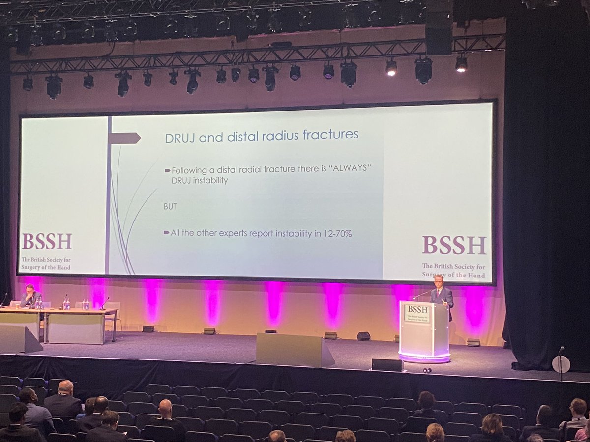 s2dnia's tweet photo. Lots of good points about #DistalRadiusFractures and subsequent #DRUJinstability discussed on #BSSHAutumn2023 in Glasgow this week. Thank you Prof Grey Giddins, Dougie Russel and @jmceachan for your thought provoking lectures. https://t.co/F9Nc1nRRw6
