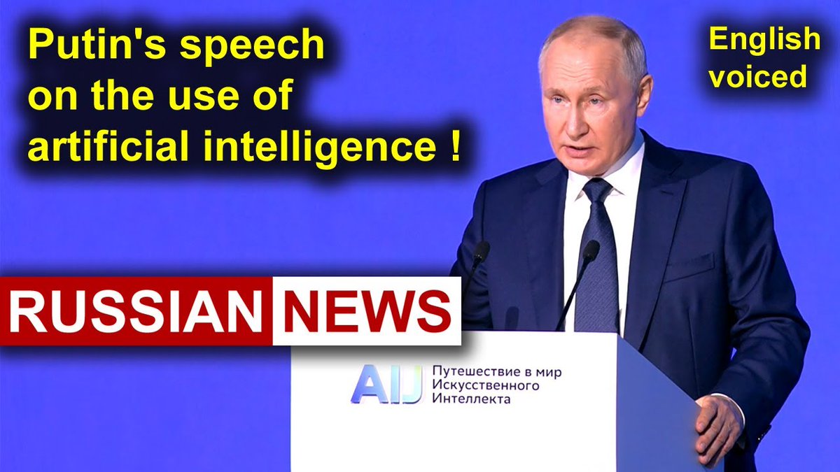 Update_ai_news's tweet photo. #Putin's Speech at The Revolution of Generative Artificial Intelligence: New Opportunities Conference #AI #MachineLearning #DeepLearning #DataScience #Robotics #NLP https://t.co/M55NdiPCoZ