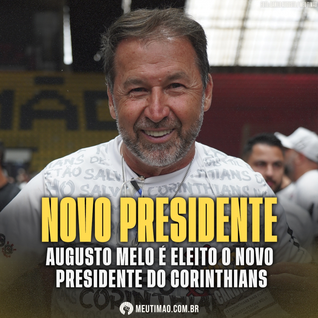 Augusto Melo é o novo presidente do Corinthians.

Saiba mais em timao.me/NovoPresidente

📸 <a href="/maktuiu/">Danilo Augusto</a> / Meu Timão