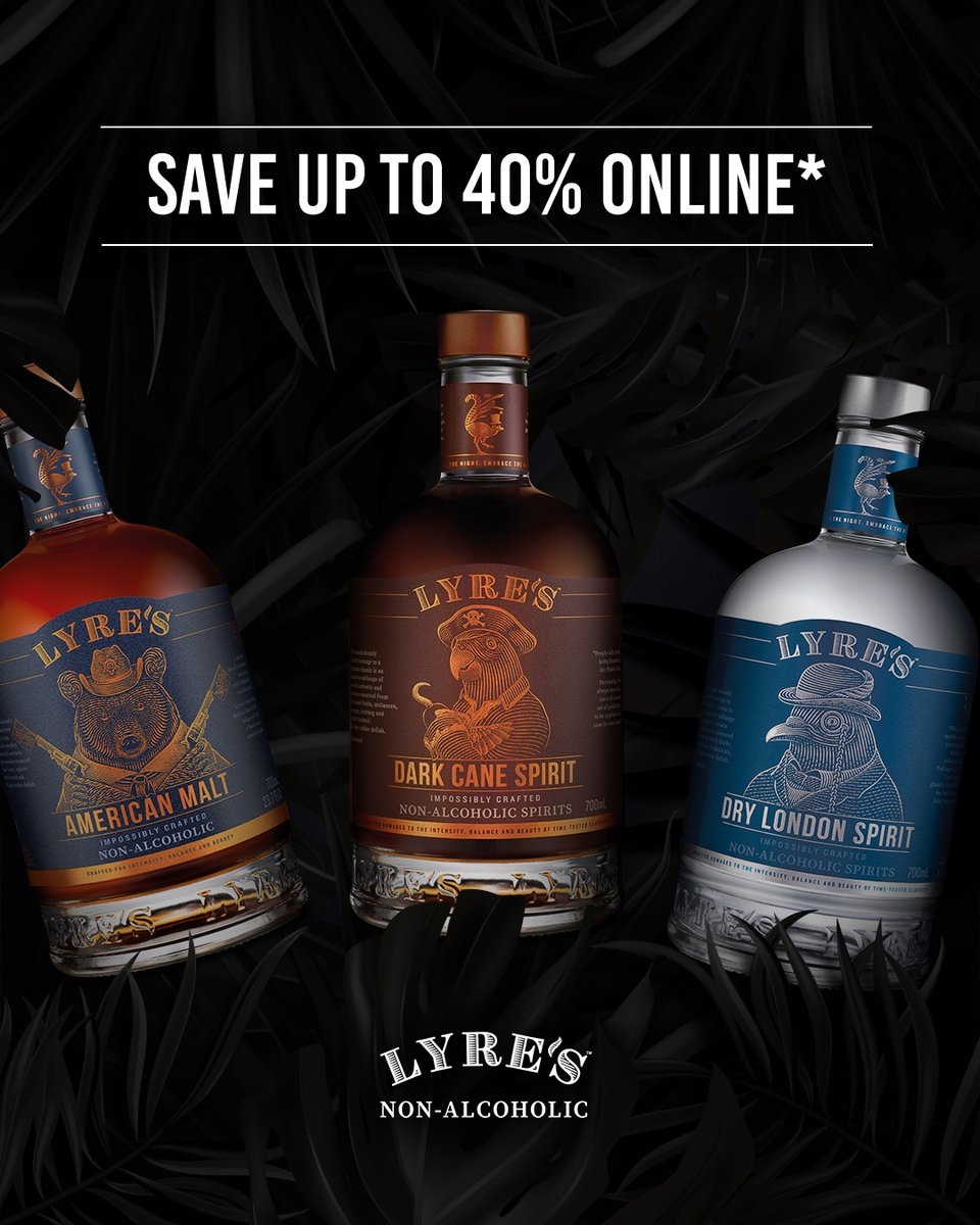Our biggest Black Friday sale continues, old sport! Now is your golden opportunity to savour astounding savings of up to 40% on our complete array of libations! Delay not, for the moment to immerse yourself in the world of Lyre's is upon us. lyres.co *T&Cs apply