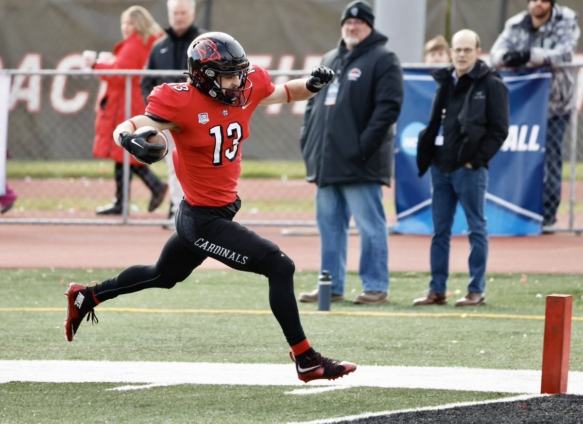 .<a href="/football_ncc/">NCC Football</a> scored on 10 of 12 possessions &amp; forced 4 turnovers in a 71-28 rout of Trinity to qualify for the <a href="/NCAADIII/">NCAA Division III</a> quarterfinals for the 6th time.

Up next: No. 4/6 UW-La Crosse, site TBA Sunday.

#WeAreNC #d3fb