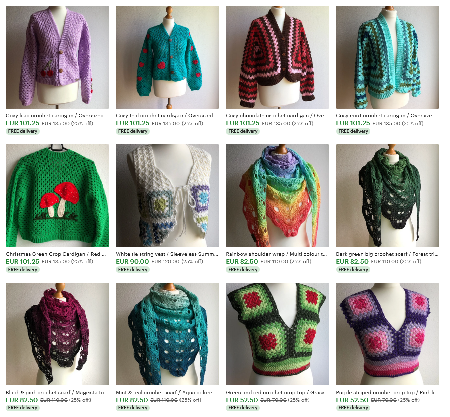 DeeceMaru's tweet photo. I'm running a (little late, I know ^^) Black Friday sale in my crochet shop 🧶. All handmade by me!
Everything will be 25% off, so get yourself a bargain.

Find my crochet goodness on Etsy (🔍 Deecemaru). https://t.co/gMsldwjmZ4
