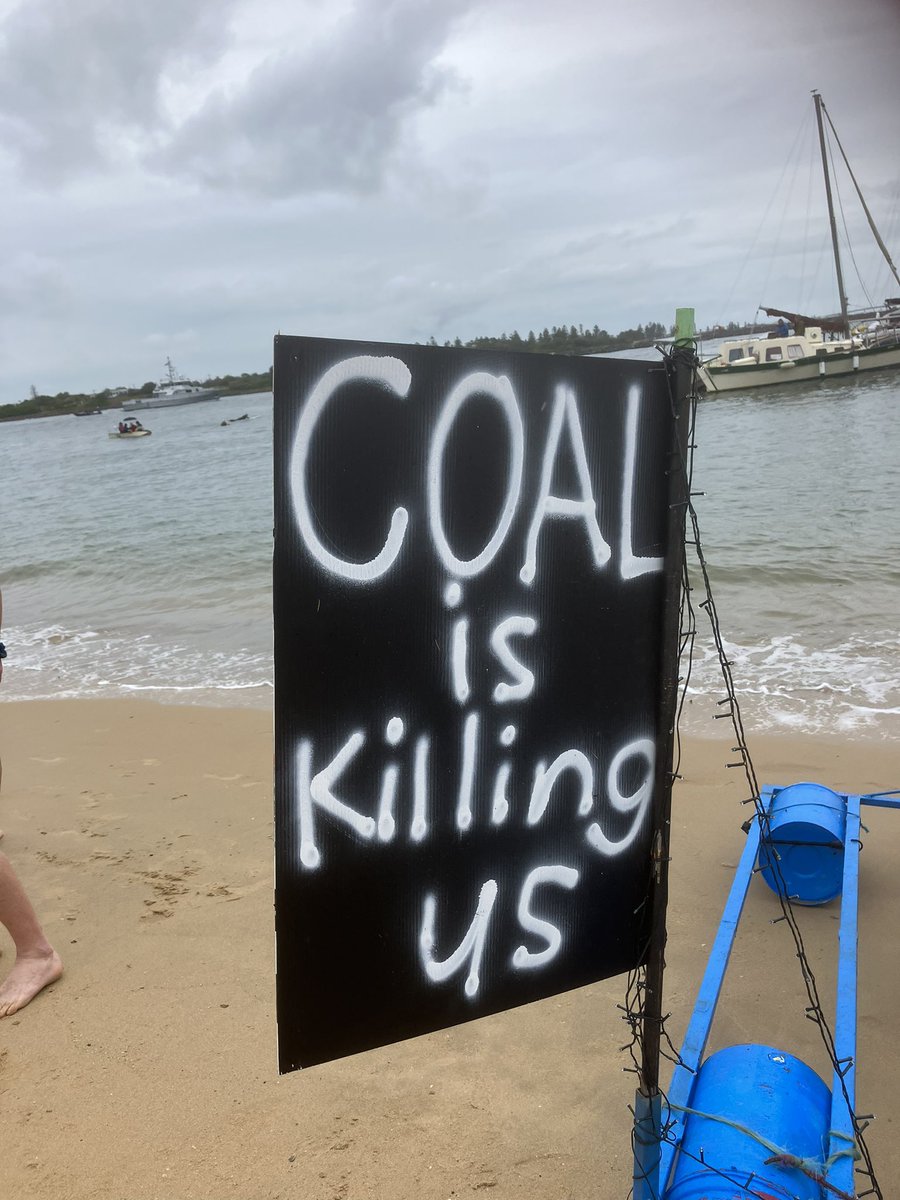 The #peoplesblockade on Awabakal and Worimi land -#risingtide  #stopCoalextraction #ClimateActionNow #auspol23