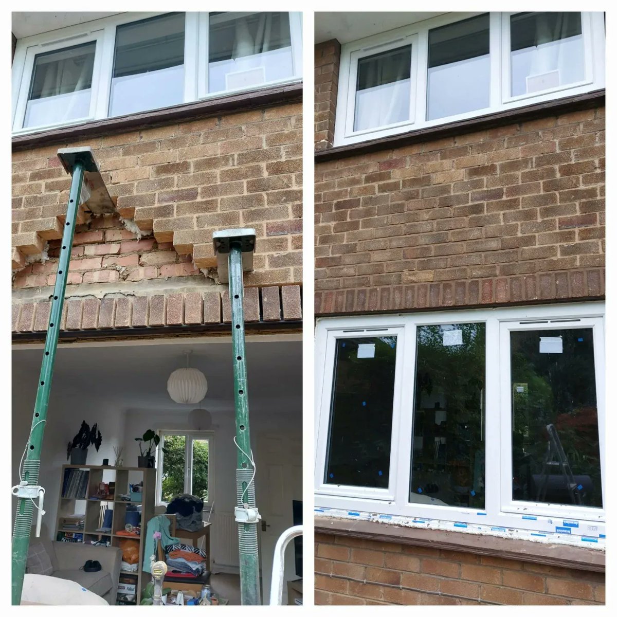 Latest installation of White A-rated Deceuninck tilt and turn windows and Chartwell Green composite door installed this week in Balderton Newark including new lintels #localcompany #localpeople #certassregistered #10yearwarranty #greatprices