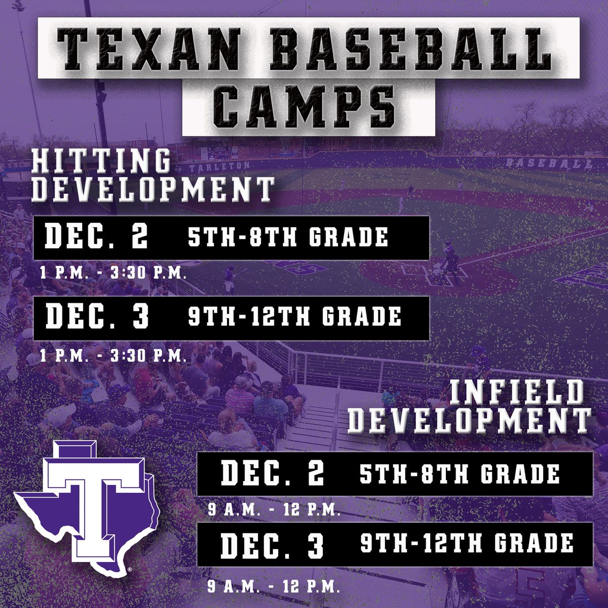 🚨UPCOMING CAMPS🚨 We have a handful of camps coming up, don’t miss the opportunity to get better! 😏🫵🏼 Register here⬇️ texanbaseballcamps.com