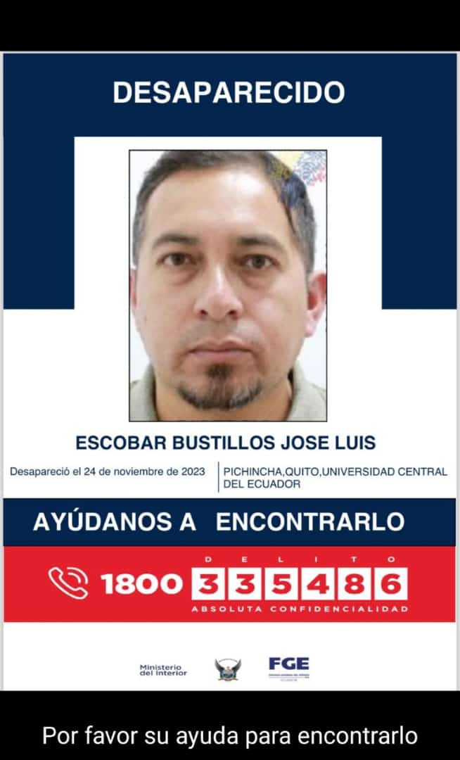 hreyesaguinaga's tweet photo. Urgente!! es un colega de la Universidad Central. Ayudar con cuslquier información y con la difusión!! https://t.co/zQHLYWUeH2