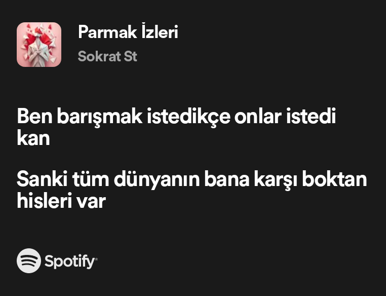 Bu sarkının eski ismi boktan hislerdi bence open.spotify.com/track/5zlmMLIN…
