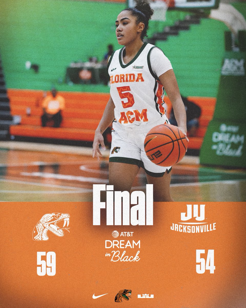 RATTLERS WIN!! The Rattlers defeat Jacksonville to pick up their first win of the season! The Rattlers return to action Friday, Dec 1 when they travel to Huntsville, TX for a match up against Sam Houston. #FAMU | #Rattlers | #PRESSURE