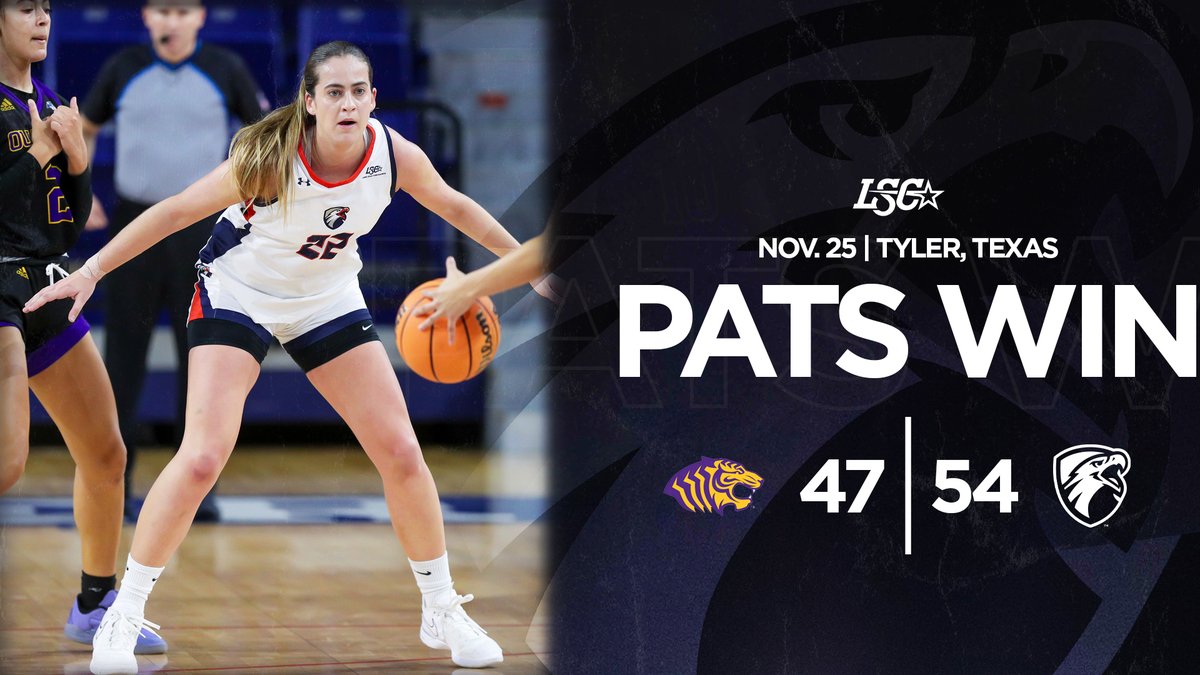 UT Tyler Patriots (@uttylerpatriots) on Twitter photo WBB | PATS WIN!
(RV) <a href="/UTTylerWBB/">UT Tyler Women's Basketball</a> takes down Ouachita Baptist behind 50% shooting from three and holding the tigers to just 30% from the field!
#SWOOPSWOOP WBB | PATS WIN!
(RV) <a href="/UTTylerWBB/">UT Tyler Women's Basketball</a> takes down Ouachita Baptist behind 50% shooting from three and holding the tigers to just 30% from the field!
#SWOOPSWOOP