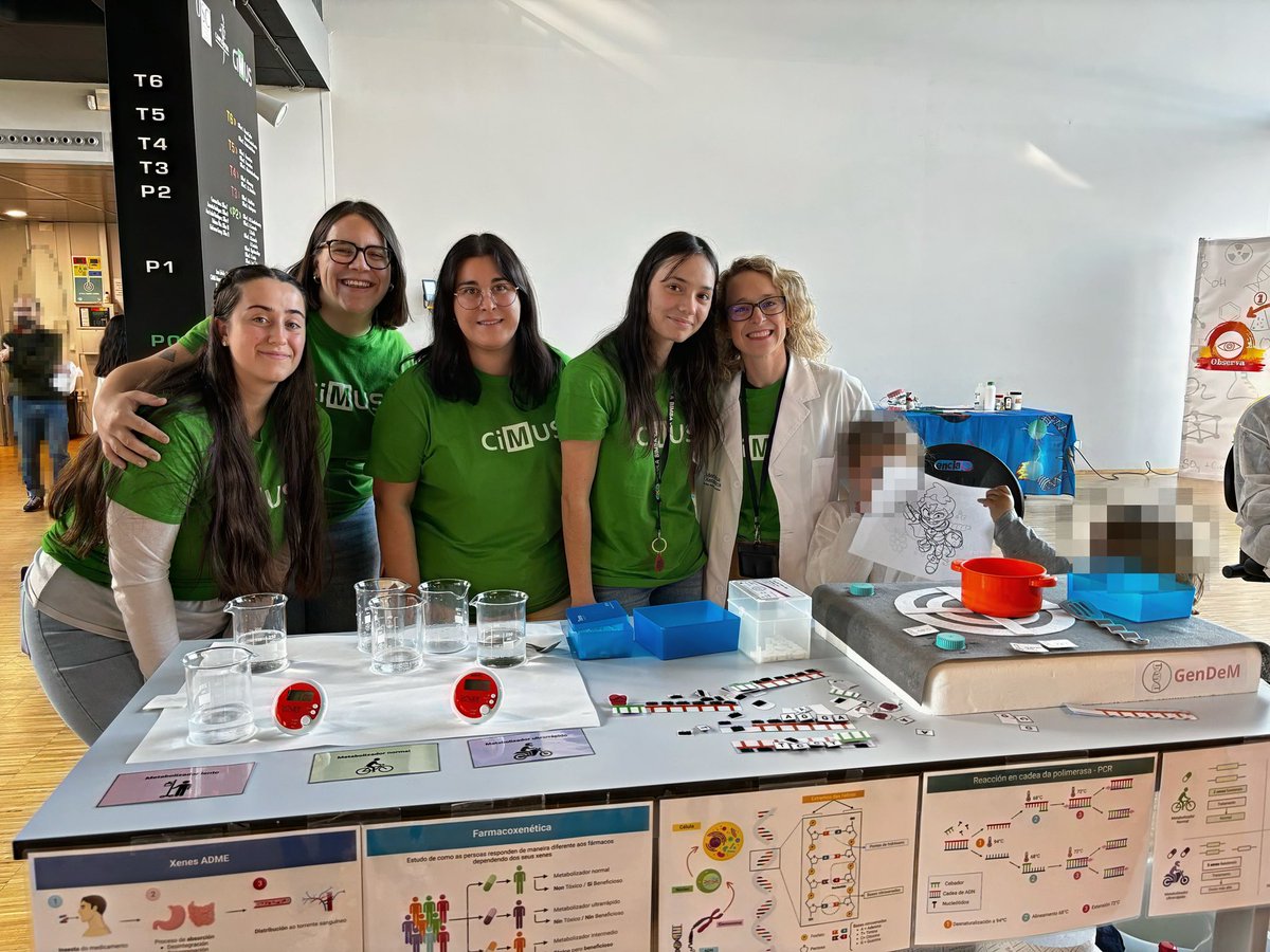 ✔️Ha sido un día repleto de experimentos🧬ciencia 💊y mucho entusiasmo🔎 
Ha sido un placer compartir con todos los asistentes, mayores y pequeños, lo que tanto nos apasiona, ¡nos vemos el año que viene!👏🏻#farmacogenetica 
<a href="/cimususc/">CiMUS</a> <a href="/cienciasingular/">Ciencia Singular</a> <a href="/GMXenomica/">GMXenomica</a> <a href="/idis_research/">Instituto de Invest. Sanitaria de Santiago (IDIS)</a>