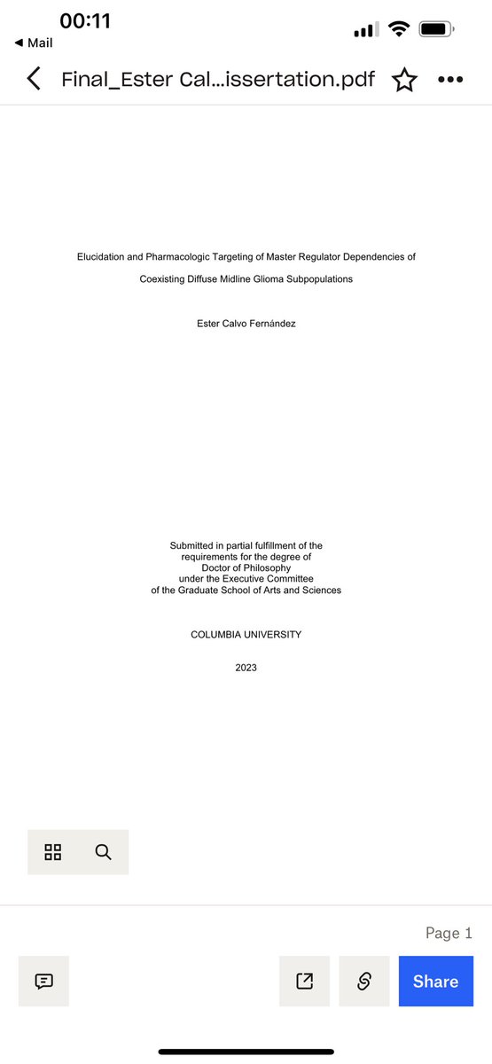 EsterCalvoFern's tweet photo. 37,335 words
230 pages
85 figures (with several panels, so ~300)
4 years of research
A dream to help kids with brain tumors have a better chance at fighting.
Dissertation… submitted.
We did it🩷
 #defeatDIPG https://t.co/WZyblRgEA6