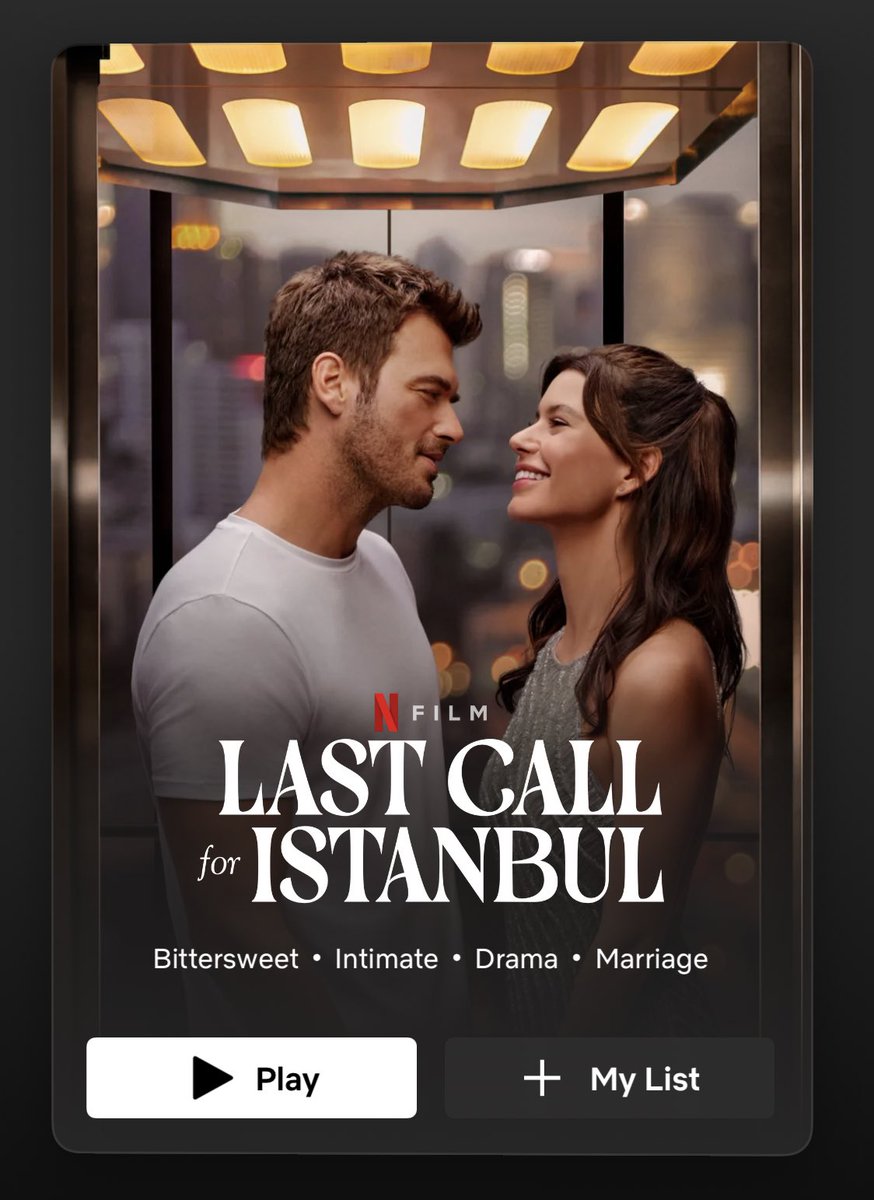 This movie is what I’ll call lovely🥰
…..and the plot twist,amazing 
I smiled so much🥺
#LastCallForIstanbul