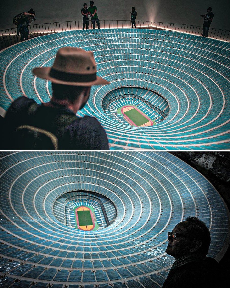 InformaCosmos's tweet photo. Así es como podría verse un estadio con capacidad para un millón de personas según el diseño del artista Paul Pfeiffer. https://t.co/DRBjyuF3GK