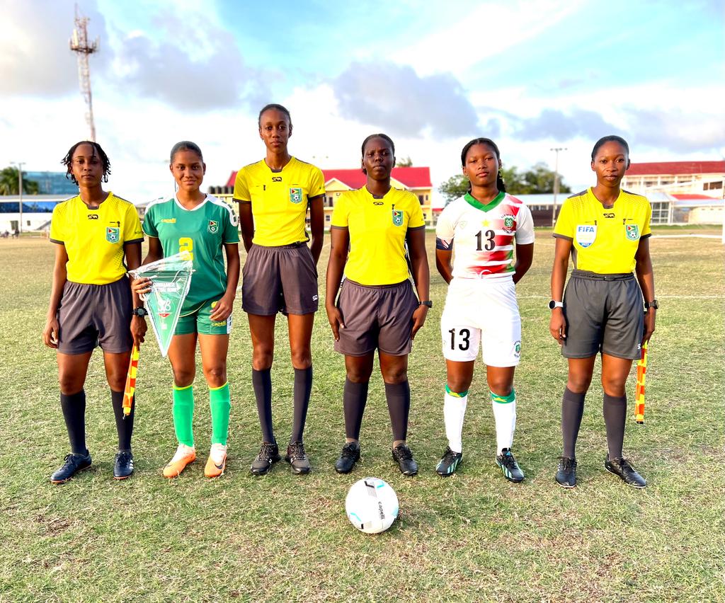 OfficialGFFInc's tweet photo. Happening Now at the Eve Leary Ground! 

Guyana U17  🇬🇾 vs 🇸🇷 Suriname U17 https://t.co/RGZLWRnedG