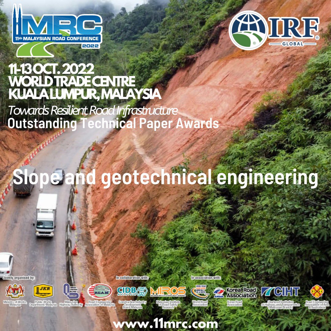 13thMRC's tweet photo. Join us at the 11th Malaysian Road Conference & Exhibition 2022 and 4th International Road Federation Asia-Pacific Regional Congress.
Save the date!
โ
11-13 October 2022
โ
World Trade Centre, Kuala Lumpur, Malaysia
#11thmrc #kkr #jkr #ream #cidb #llm #miros #ciht #malaysia https://t.co/Hl4HCErA2K