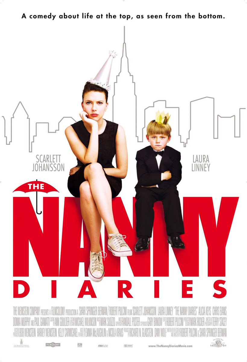 FilmNewsNos's tweet photo. 🎬MOVIE HISTORY: 15 years ago today, August 24, 2007, the movie ‘The Nanny Diaries’ opened in theaters!
#ScarlettJohansson @ChrisEvans #LauraLinney #PaulGiamatti #NicholasArt #DonnaMurphy #AliciaKeys #NinaGarbiras #BrandeRoderick #HeatherSimms #JulieWhite #JudithRoberts https://t.co/E2iR2VLRBm