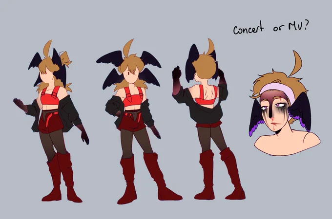 i did my little fashion try outs for her cuz i was bored 