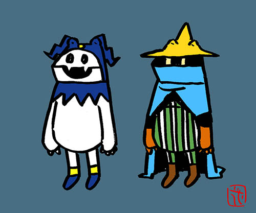 「ジャックケロスト。ケロ魔道士。#女神転生 #ファイナルファンタジー#ゲーム#かえ」|花小金井正幸＠喫茶宝石箱での個展。2023年開催予定のイラスト
