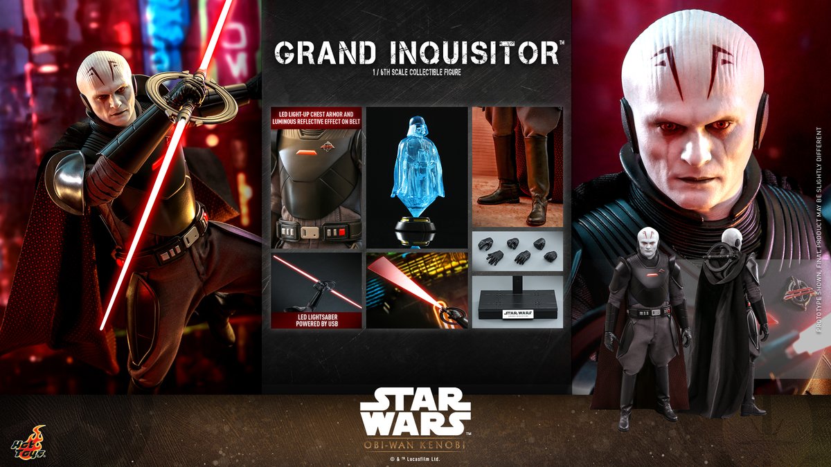 #HotToys 1/6th scale #GrandInquisitor collectible figure from #StarWars #ObiWan #Kenobi is available for pre-order now! bit.ly/3ThCezc