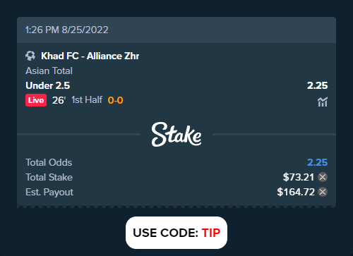 stakesportsbet's tweet photo. Khad FC - Alliance Zhr
Bet slip link: https://t.co/WwBqmdb9ir
#KhadFC #AllianceZhr #shibainu #shib #gamblingtwitter https://t.co/wU2pixHkHN