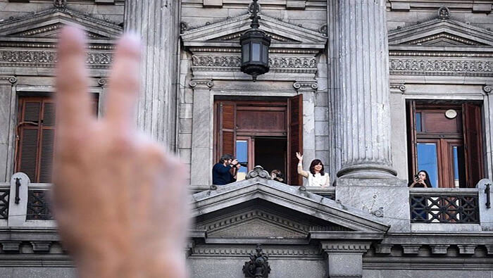 Los presidentes de #Colombia 🇨🇴, #Bolivia 🇧🇴, #México 🇲🇽 y #Argentina 🇦🇷 publicaron un comunicado conjunto de respaldo a la vicepresidenta argentina, <a href="/CFKArgentina/">Cristina Kirchner</a>  bit.ly/3R7IQ1l