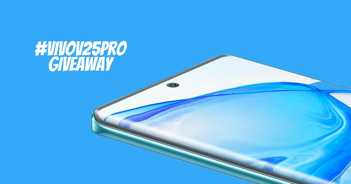 Today, I am giving away the newly launched #vivoV25Pro to the #stufflistingsarmy 😍
To win:
1. Retweet this tweet using #vivoV25Progiveaway #WinvivoV25Pro #V25Proxstufflistings
2. Answer some simple questions
3. Comment your favourite feature of the device
Happy winning ❤️