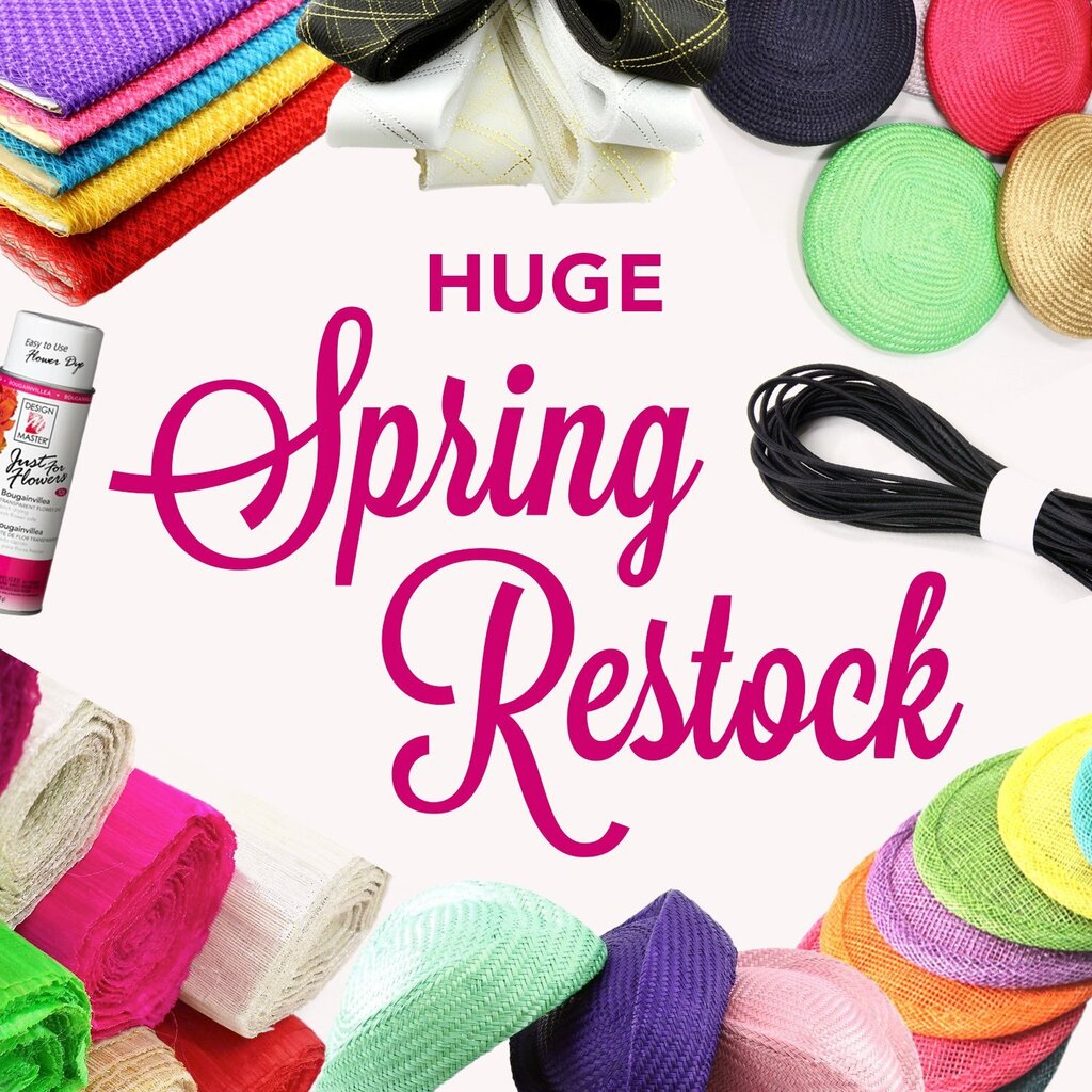 HouseofAdorn's tweet photo. Are you ready for spring racing? We're restocking products across our range of millinery and hat-making supplies!

This week, we've restocked hat bases, abaca silk, crinoline and more.

Click through to see what's just arrived, and find out how you can g… https://t.co/loMNMzQ2Ht https://t.co/14QHxX9Ydv