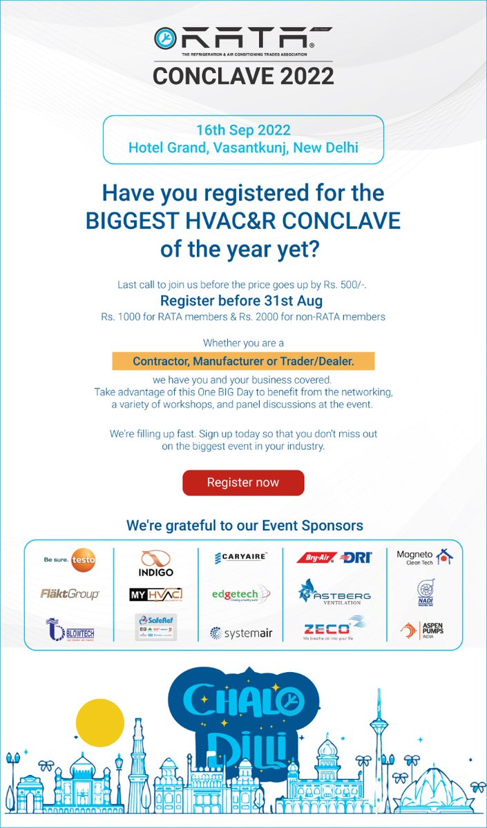 #hvacr #hvacprofessiona #Hvacbusiness #hvacmanufacturing #hvacexpert #hvacdesign #hvacservice #hvacteam #hvacconsultant #hvaccontractor #acindustry #acmanufacture #accontractor #acindustries #coldchain #hvacrconclave #conclave2022 #MSME #delhi #india #hvactrade #Hvacdelar