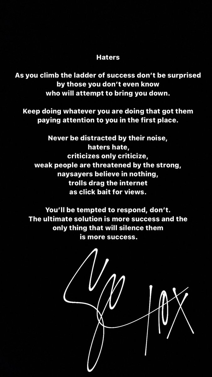 Haters hate you succeeding!
They can’t be you.
They aren’t willing to do what you do. They’re only solution is to hate.

Keep doing what they hate on.