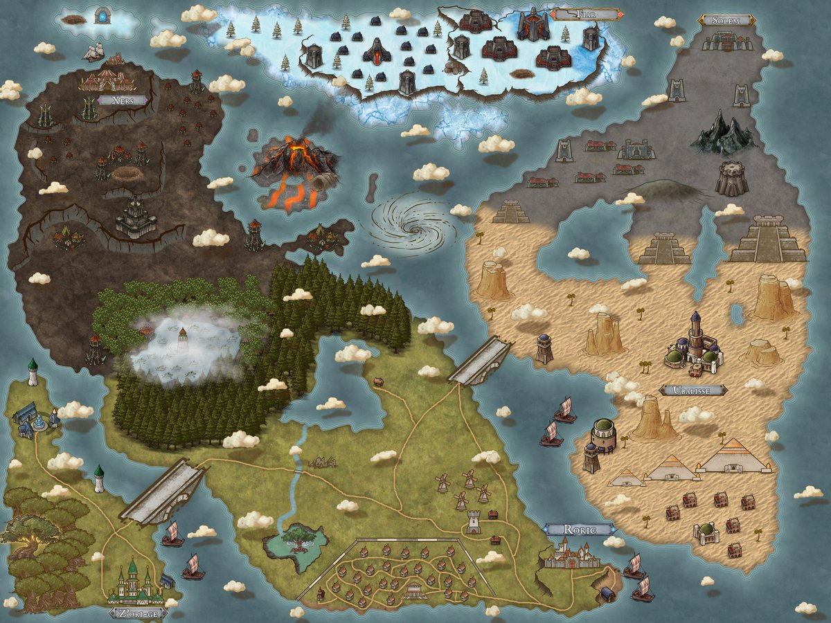 Voici la carte en travaux vs la carte fini! Alors vous en pensez quoi?!