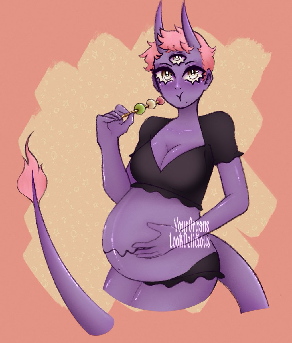 DeliciousOrgans's tweet photo. Me actually having the time and energy to draw is insane … I drew @feedee_deity ‘s babe :3 dango is super yummy…

#bellystuffing #bellykink #malepreg #malepregnancy #boypreg #pregnantkink #mpregbelly #mpreg #feedeebelly #feedee #feeder https://t.co/TAKacAwfCs
