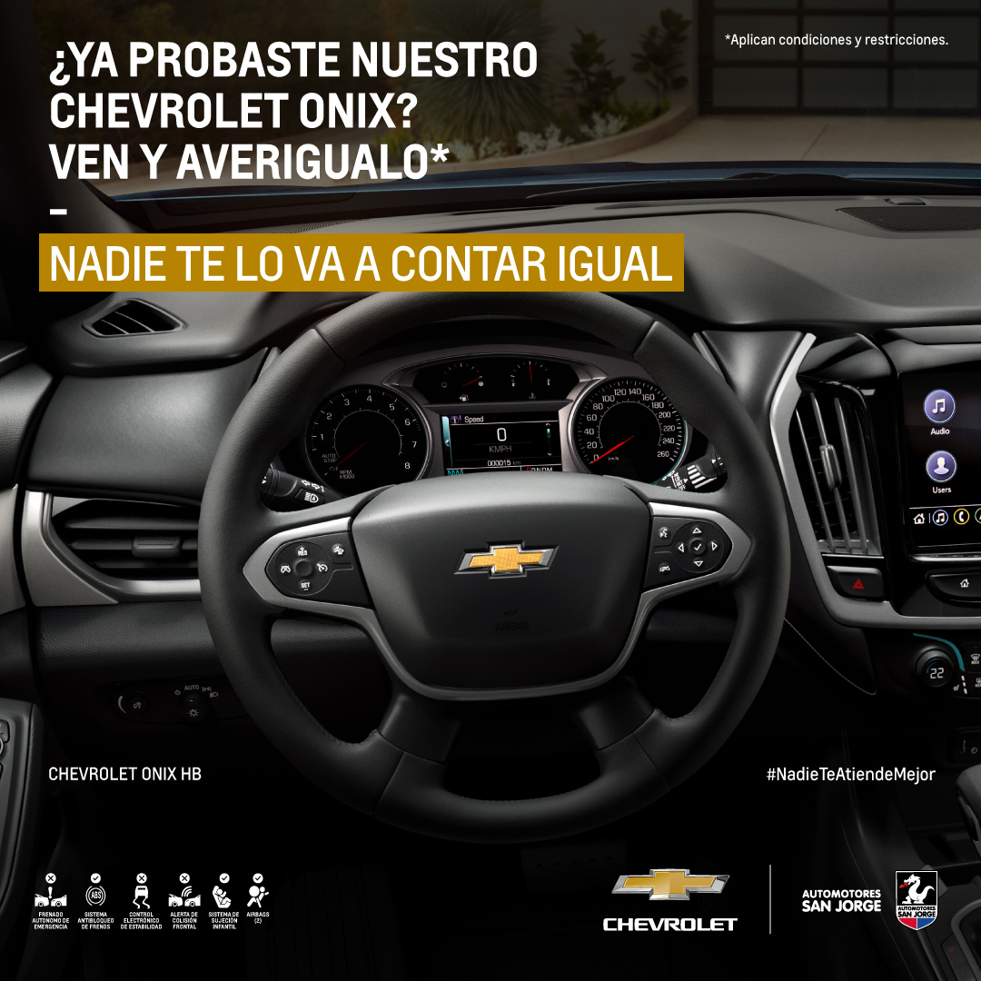 AutoSanJorge's tweet photo. Siente la experiencia de tu próximo carro nuevo, nuestro Chevrolet #OnixPremier.
Agenda tu Test Drive ahora mismo
📲3126589448
#NadieTeAtiendeMejor #RetomaSanJorge #Cambiatuusado #Estrenahoy #Surbogota #Centromayor #Ciudadmontes #Soacha #Autopistasur #Bosa #Bogotasur #Girardot https://t.co/4AXsCbZDKJ