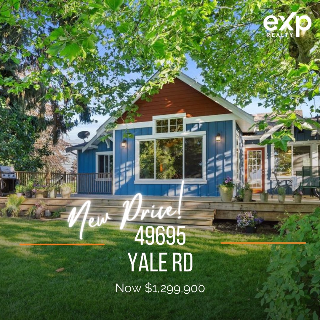 Incredible new price for this incredible property! ❤️ 49695 Yale Rd is truly a one if a kind property in picturesque Rosedale 🏔 now listed at $1,299,900 🏡 #PriceAdjustment #NewPrice #HomesInChilliwack #HappyHomesBC