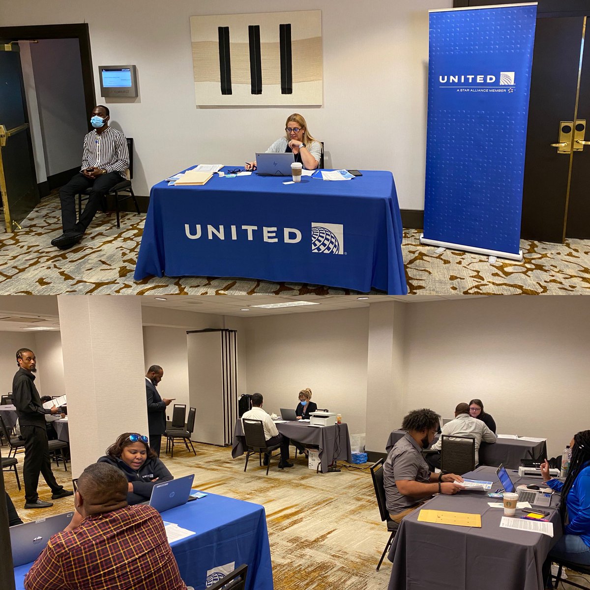 We are hiring in LGA! I had a great time interviewing many potential new coworkers at United’s hiring event today at the LaGuardia Marriott Airport hotel.