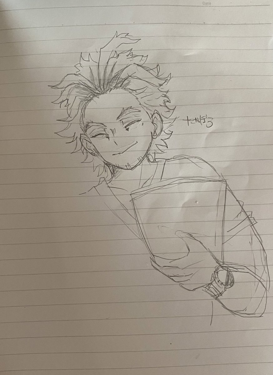 昨日の休憩ここまで描いてたんよ
まだ描きなれてなくて色々試行錯誤よ(   '∀`)ハハハ 