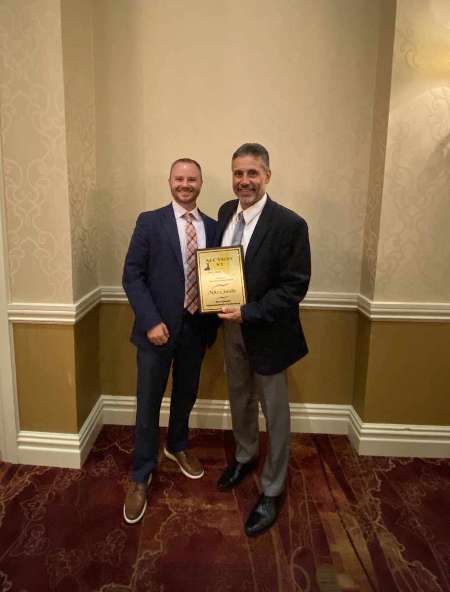 Tonight Coach Mike Chatelle was recognized at the annual <a href="/SectionVI/">Section VI</a> recognition banquet with the sportsmanship award. 

Coach Chatelle has made a positive impact on the lives of many student-athletes over his 31 year career. Well deserved!

<a href="/AmherstCSD/">Amherst CSD</a> <a href="/AmherstCHS/">Amherst Central High School</a>