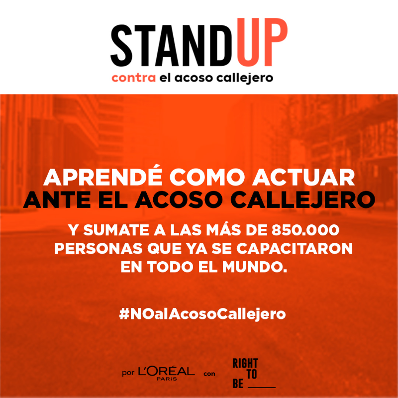 LorealParisArg's tweet photo. 9 de cada 10 mujeres en Argentina atravesaron acoso en el espacio público.
Solo el 25% dijo haber recibido ayuda.
Dejemos de naturalizarlo. Aprendé cómo actuar. #NOalAcosoCallejero