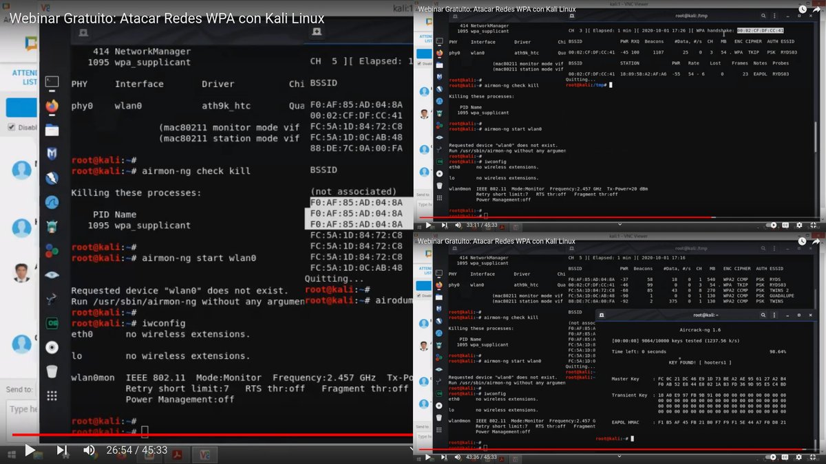 Alonso_ReYDeS's tweet image. El Webinar Gratuito: "Atacar Redes WPA con Kali Linux" está disponible en video. #cybersecurity #hacking #readteam #bugbounty #forensics #osint ✌ reydes.com/d/?q=videos_20…