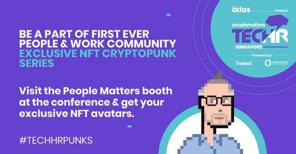 PeopleMatters2's tweet photo. We at People Matters always strive to be #FutureReady!

At this TechHR Conference, we are releasing the first-ever People &amp; Workspace Crypto Punk #avatar series. 

#TechHRPunks #CryptoPunks #FutureOfWork #FutureReady #TechHRSpirit https://t.co/7hEFGwwxLV