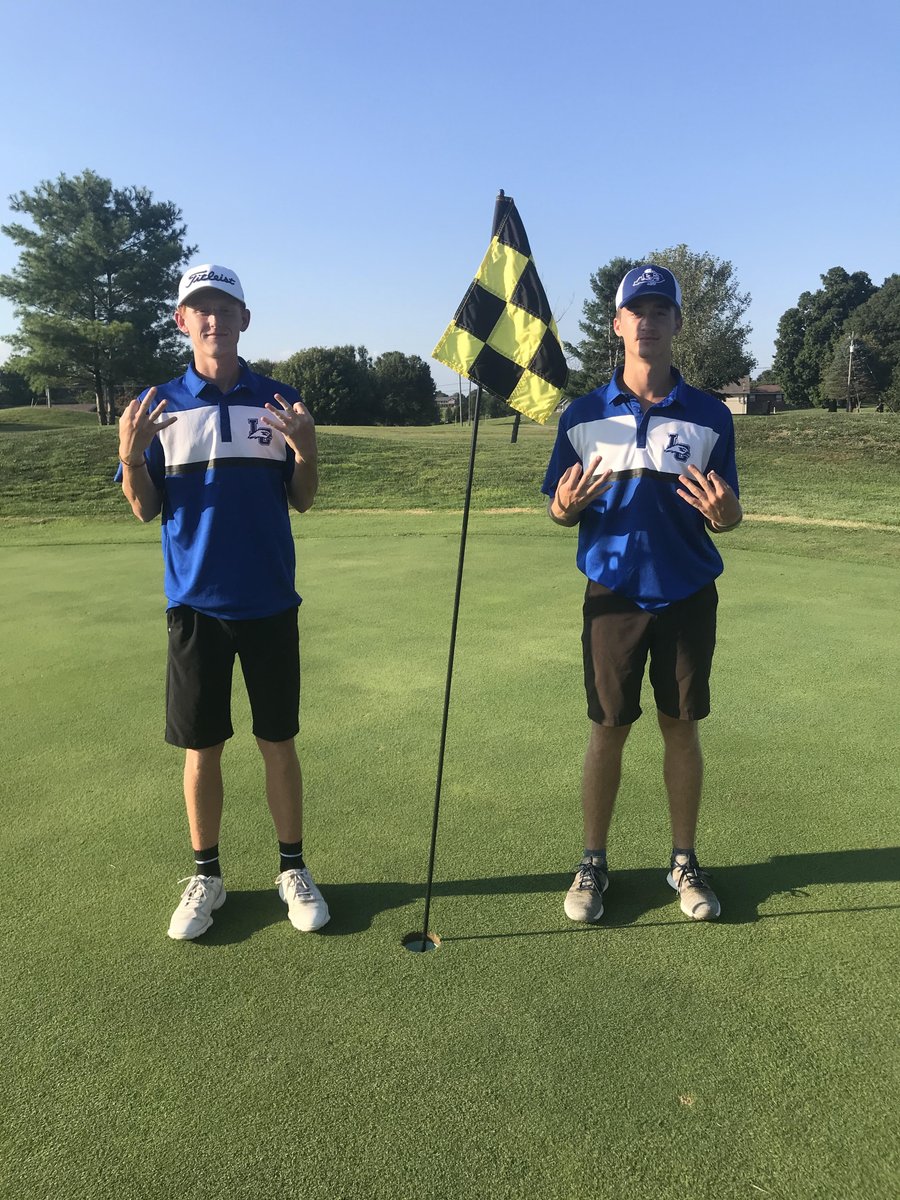 Congrats to the LCHS Boys Golf Team as they win their last home match tonight at LCCC.  Last ever match for our four Seniors. Great young men! Kudos to Carson and Jagger as they both posted a -3 under (33) in their last match at LCCC as HS golfers. #WingsUp
