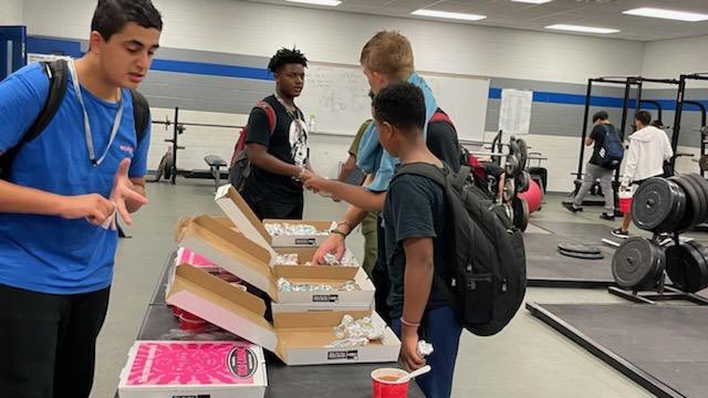 We would like to give a HUGE shoutout and THANKS to Mr. Barrow and <a href="/PlanoEastFB/">Plano East Football</a> for our breakfast this morning !!! The boys loved it !!! They are geared up and ready to go tomorrow !!! We kick off the season vs Allen tomorrow at 5p at The Lowry Center !!!