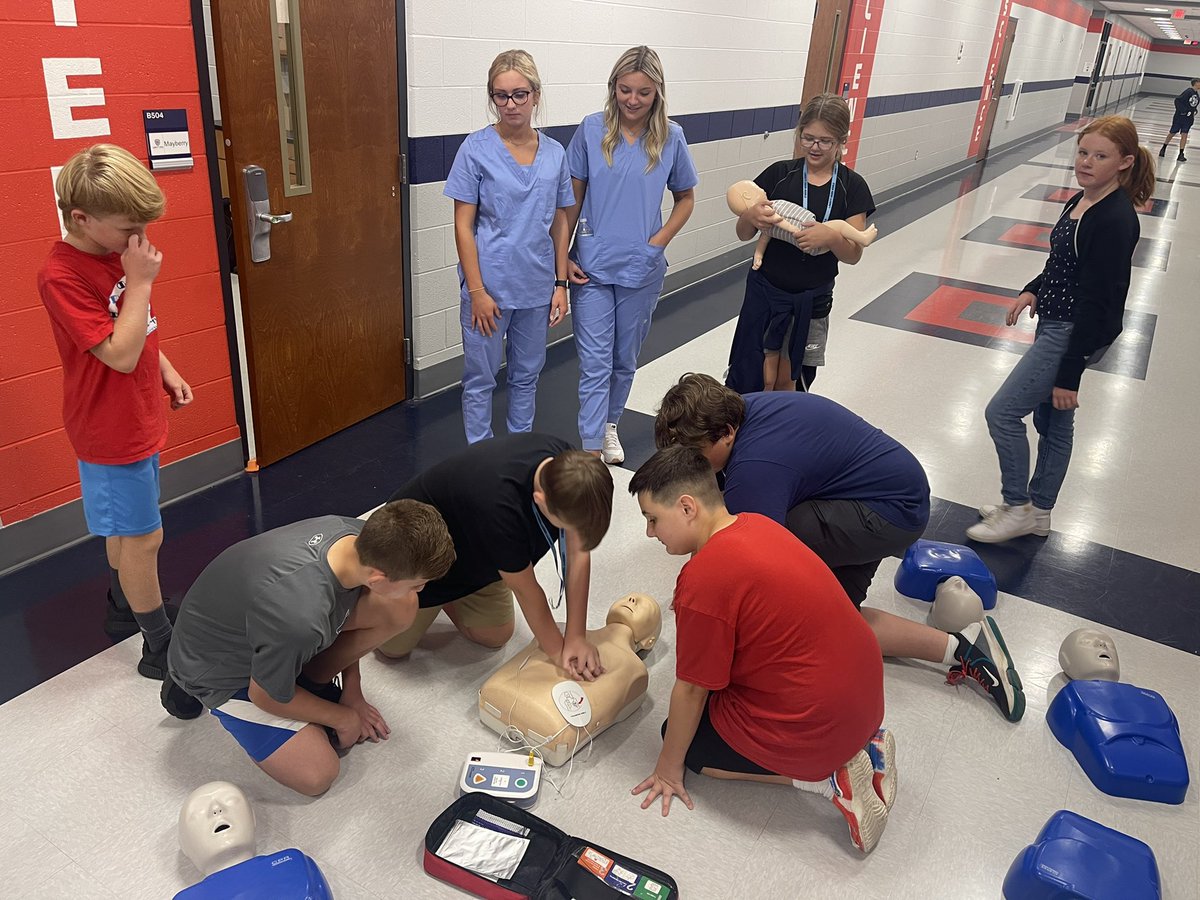 <a href="/LCMSWolves/">Liberty Creek Middle School</a> Social Health students loved working with the <a href="/LCHSWolves/">Liberty Creek High School</a> Clinical Internship students today! I am beyond thankful to be able to give students this hands on training! #onepack
