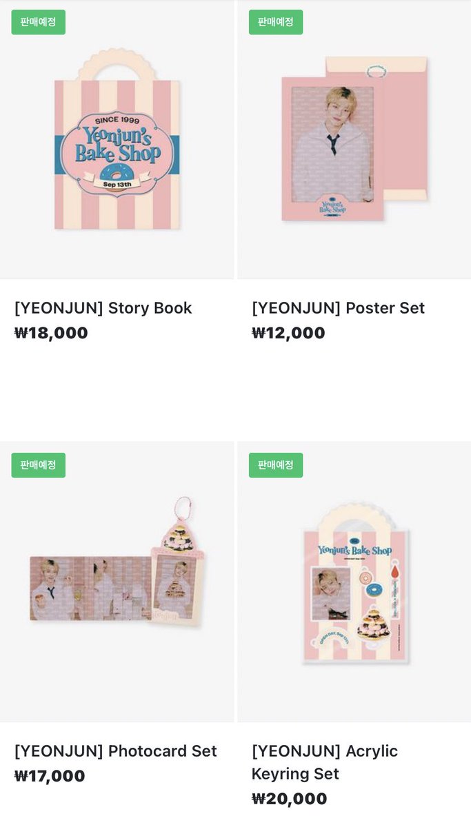 TXT YEONJUN'S BAKE SHOP OFFICIAL MERCHANDISE