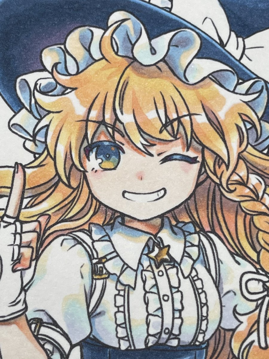 霧雨魔理沙 「目 」|粗茶のイラスト