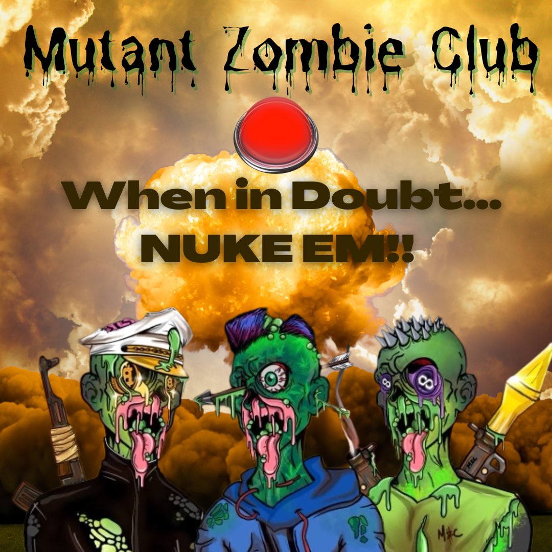 Dope art 🖼 Dope People💯 No Rugs🫡 MutantZombieClub🧟 Coming Soon! @mutantzomsNFT #NFTs #NFT #NFTartist #NFTartwork #NFTCommumity