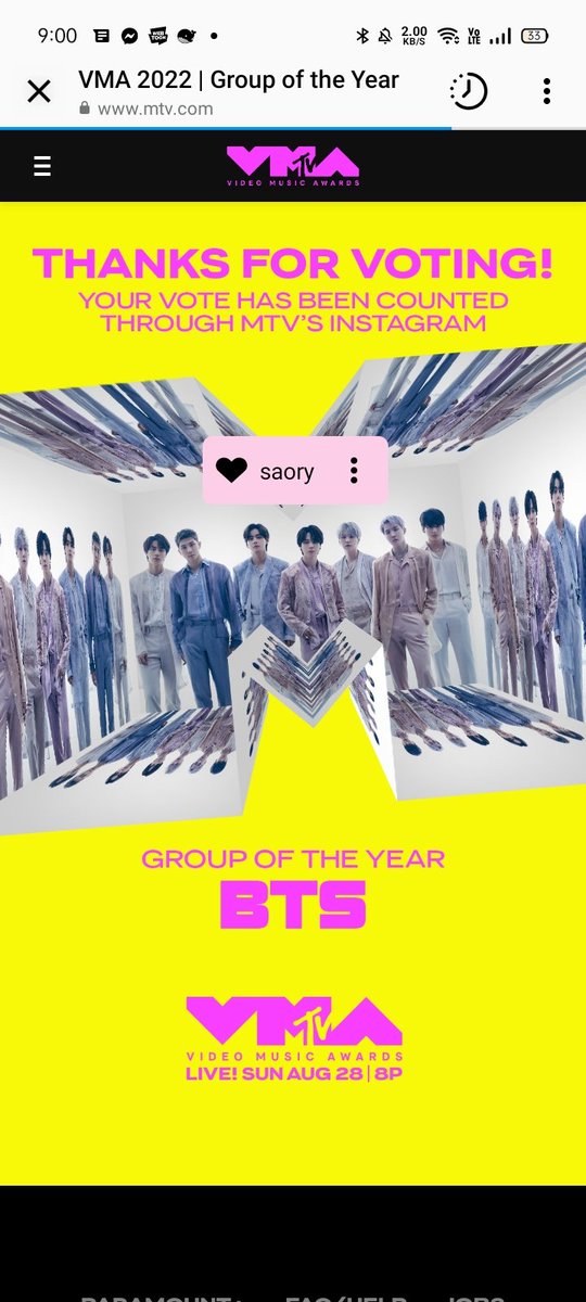 Sobinshi's tweet photo. @ON_BTS1 Aquí más votos !! SIGAMOS VOTANDO!!!!
#YetToCome #BTS_Proof
#ReadyForProof @BTS_twt https://t.co/dvQYRX2nD4