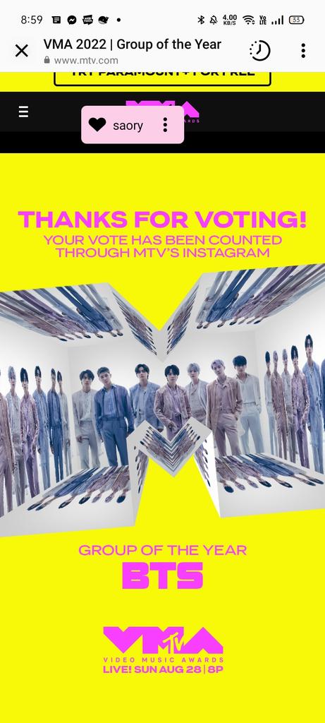 Sobinshi's tweet photo. @ON_BTS1 Aquí más votos !! SIGAMOS VOTANDO!!!!
#YetToCome #BTS_Proof
#ReadyForProof @BTS_twt https://t.co/dvQYRX2nD4