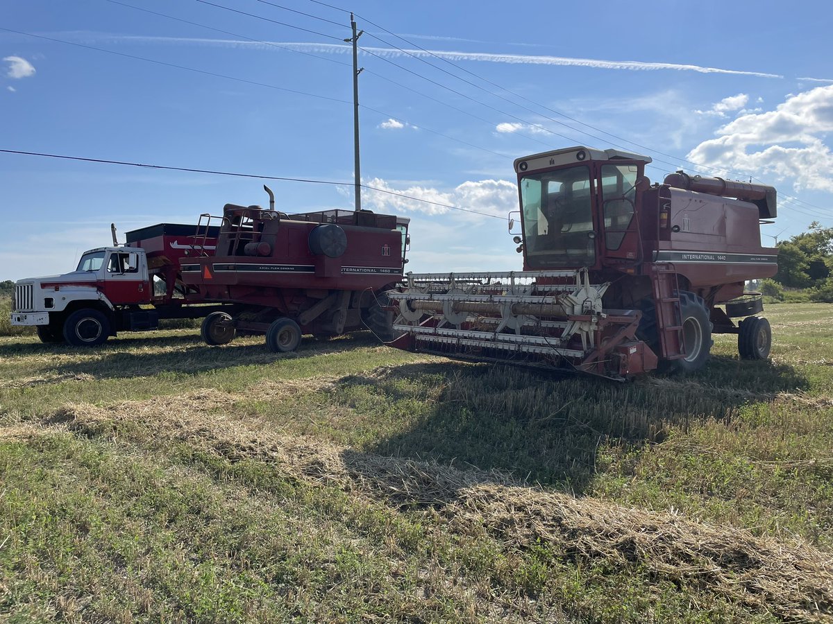 BruceOrford's tweet photo. Beautiful day to get combine some barley https://t.co/oTGuK7M2JA