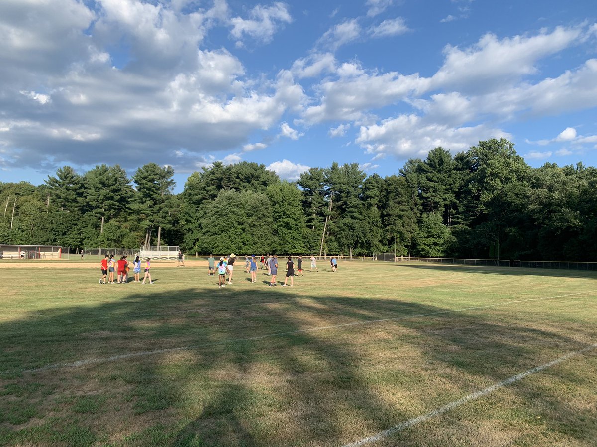 MLioneBand's tweet photo. @EmersonSupt Day 3 of Camp: Section Color Day, Ultimate Frisbee and putting music to drill! #gocavos #nightatthemovies https://t.co/Fc9v5IFHzv